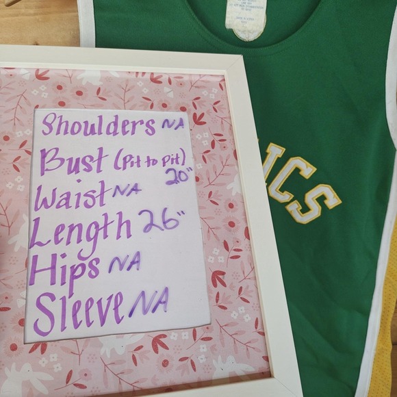 Vintage Majestic Hardwood Classics Boston Celtics Mens Large Jersey Green - Picture 9 of 9